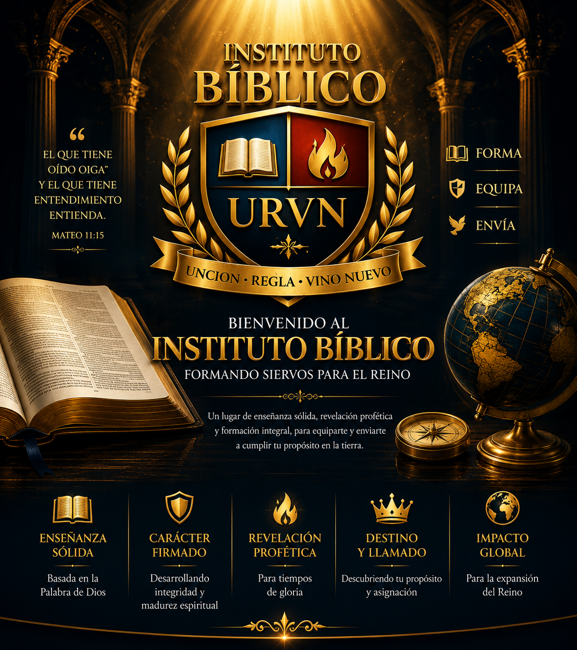 Formación bíblica conectada con la vida del ministerio.